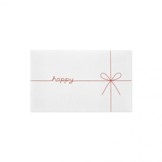 ギフト券袋 ミニ happy ホワイト(GF-2HW)