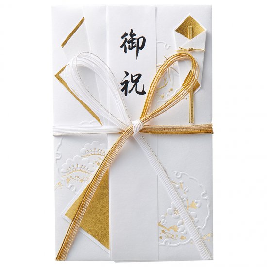 和しぐさ 高級金封 金白花結(キ-WS3102)