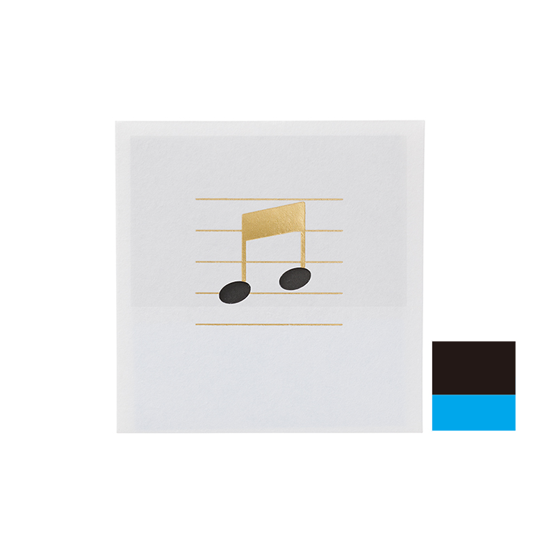 窓ミニカード 多目的 音符(カ-MD5D)