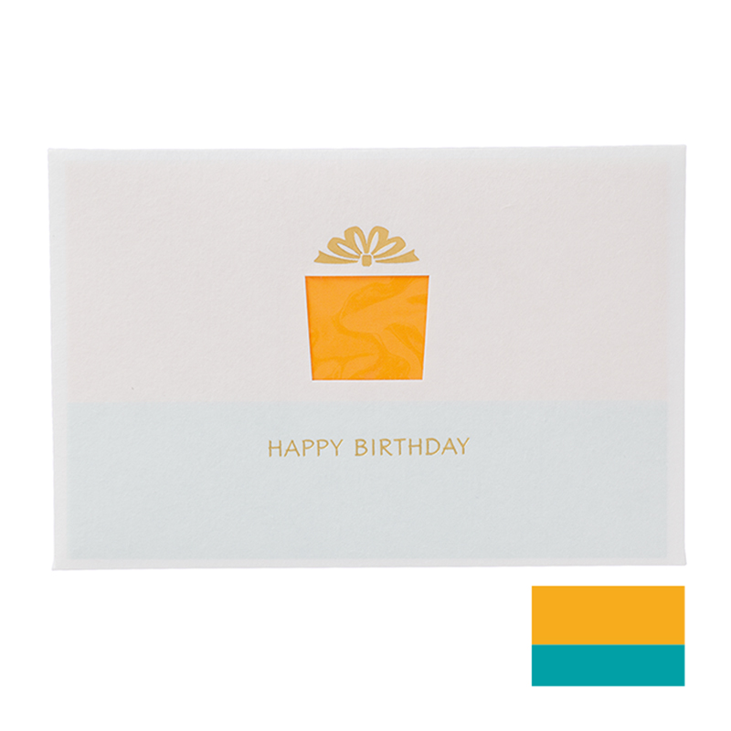 窓カード HAPPY BIRTHDAY ギフトボックス(カ-MD104DA)